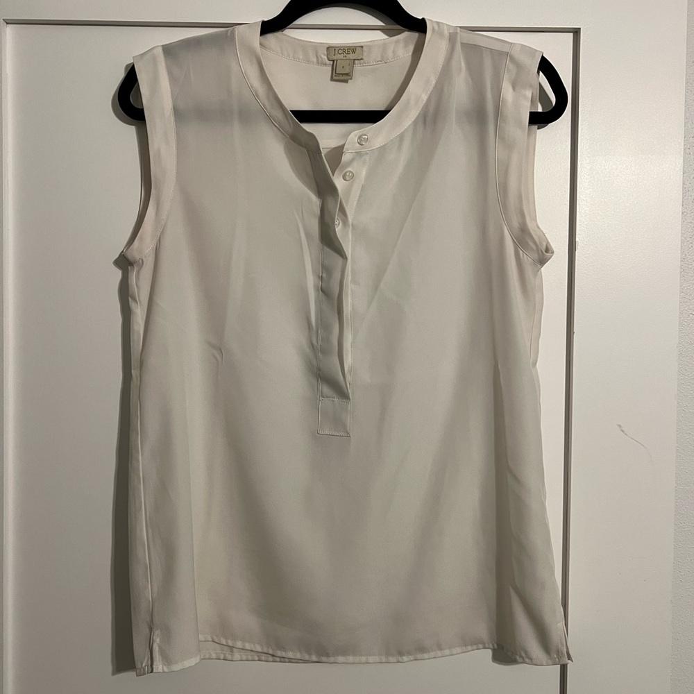 JCrew Sleevless Silk Blouse